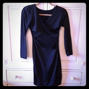 Women's black sexy cocktail dress